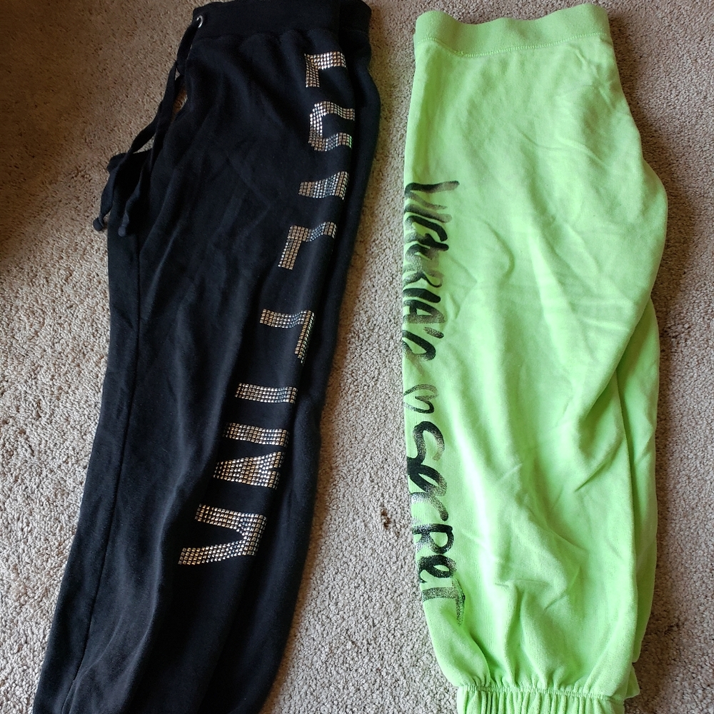 Victoria secret cropped sweats duo